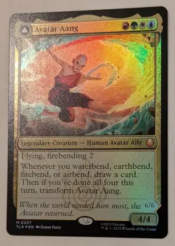 Avatar Aang x1 - Foil - NM Unplayed - Avatar: The Last Airbender #207 - Image 4