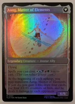 Avatar Aang x1 - Foil - NM Unplayed - Avatar: The Last Airbender #207 - Image 5