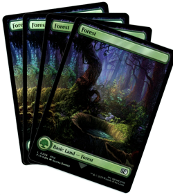 x4 Forest 0306 (Foil) Full Art - Final Fantasy MTG - NM/M - Image 1