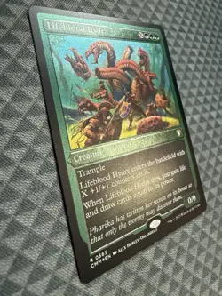 MTG Lifeblood Hydra #0565 Foil Etched Rare Commander Masters (CMM) - Image 2