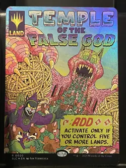 Temple of the False God FOIL # 20 MTG SLD Secret Lair Countdown Kit 2025 NM - Image 1
