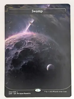 (Normal) Swamp () (Borderless) (242) Unfinity Mtg NM - Image 1