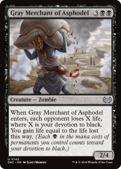 Gray Merchant of Asphodel [Duskmourn: House of Horror Commander] Magic MTG - Image 1