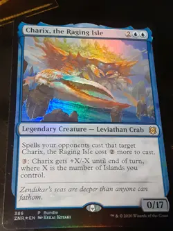 Charix the Raging Isle Promo FOIL , Zendikar Rising , NM , MTG, FREE SHIPPING - Image 2