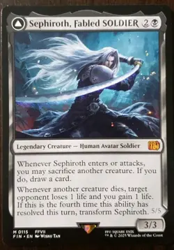 Sephiroth, Fabled SOLDIER (Non-Foil) - Final Fantasy MTG - 0115 - Image 1