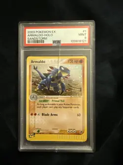 2003 Pokemon EX Armaldo Holo Sandstorm #1 PSA 9 - Image 1
