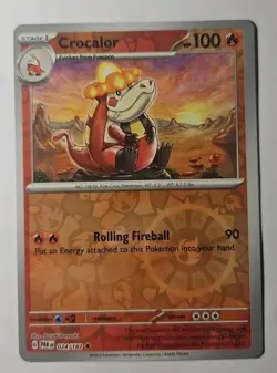 Crocalor Reverse Holo Pokemon TCG SV04 Paradox Rift Uncommon 024/182 NM - Image 1