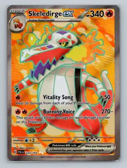 Pokemon SV02: Paldea Evolved #233/193 Skeledirge ex Ultra Rare - Image 1