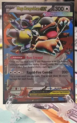 Mega Kangaskhan ex 104/132 Double Rare Holo Mega Evolution Pokemon TCG NM - Image 2