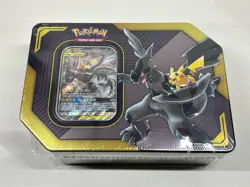 Pokemon Tag Team Tin Pikachu & Zekrom GX Factory Sealed Pokemon Tin 820650805301 - Image 1