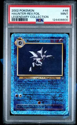 2002 POKEMON LEGENDARY COLLECTION #46 HAUNTER-REVERSE FOIL PSA 9 - Image 1