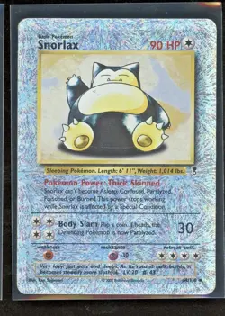 2002 Pokemon Legendary Collection Snorlax 64/110 Reverse Holo Foil WOTC Vintage - Image 1