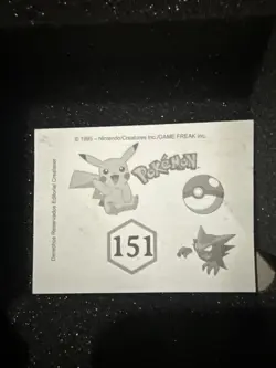 2024 BOX POKEMON Last Evolutions Limited Edition Sticker #151 Aron - Image 2