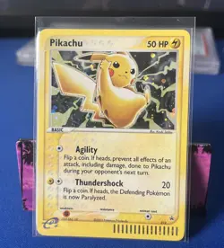 2003 Pokemon Game Pikachu Holo Black Star Promo #12 Near Mint - Image 1