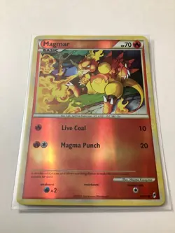 2011 Pokemon HGSS Call of Legends 62/95 Magmar Reverse Holo M/NM - Image 1
