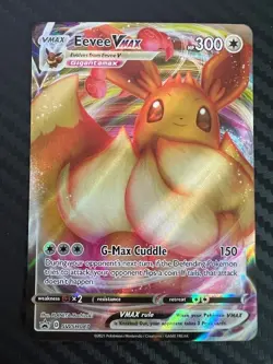 Pokemon TCG Eevee VMAX SWSH087 Shining Fates Promo NM - Image 1
