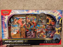Pokemon TCG Mega Lucario ex Premium Figure Collection Box Factory Sealed - Image 1