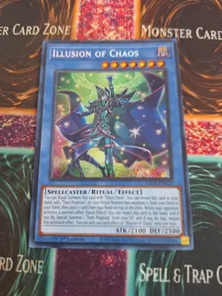 Yu-Gi-Oh! Illusion of Chaos RA02-EN020 Secret Rare 1st Edition Near Mint - Image 1
