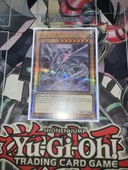 Blue-Eyes White Dragon Quarter Century Secret Rare RA04-EN108 Yugioh 8th Art - Image 1