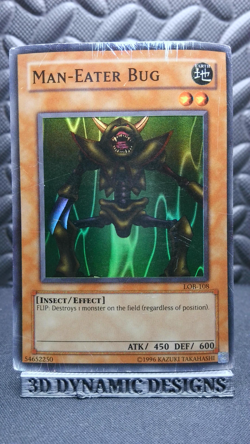 | Yugioh Man-Eater Bug LOB-108 Super Rare Legend Of Blue Eyes HP 🔥 | - Image 1