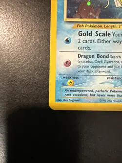 Pokemon TCG Shining Magikarp Neo Revelation Holo Card 66/64 Rare Lp Swirl - Image 2