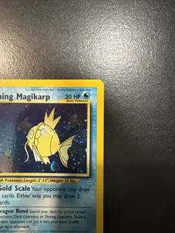 Pokemon TCG Shining Magikarp Neo Revelation Holo Card 66/64 Rare Lp Swirl - Image 5