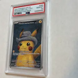 PSA 10 Van Gogh Pikachu with Grey Felt Hat SVP EN 085 Black Star Pokemon Card - Image 3