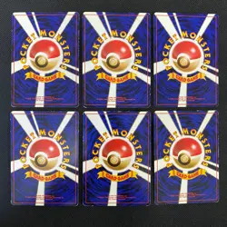 Dark Normal Card Set of 6 Japanese Pokemon Card Old Back s007294 - Image 2