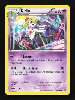 Kirlia 69/162 BREAKthrough MP Pokemon Card TCG - Image 1
