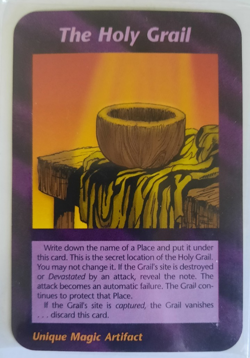 The Holy Grail Card INWO Illuminati New World Order Game Unlimited Rare Card - Image 1