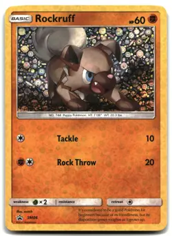 Pokemon Rockruff - (General Mills Promo) HOLO Promo Miscellaneous Cards & Produc - Image 1