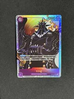 One Piece Card Game King Super Pre-Release Gold Stamped Super Rare Holo NM - Image 1