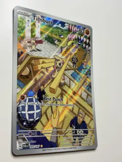 Timburr 183/167 Illustration Rare Pokemon Card 2024 Twilight Masquerade LP - Image 2