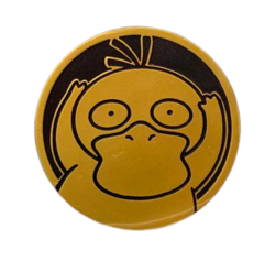Pokemon Trading Card Games Psyduck Gold Plastic Coin Japanese - Image 1