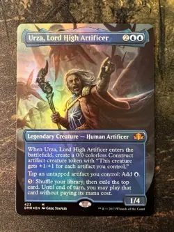 Urza, Lord High Artificer (Borderless) Dominaria Remastered Foil NM+ - Image 1