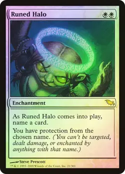 Shadowmoor MTG Foil Runed Halo Magic - Image 1