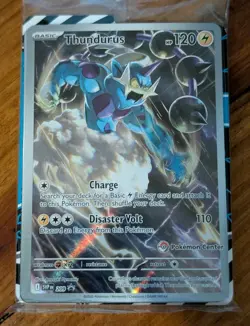 Thundurus SV209 Sealed Pokemon Center Stamped Black Bolt Black Star Promo - Image 1