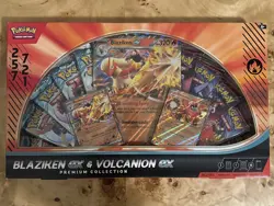 Pokemon TCG Blaziken and Volcanion Ex Premium Collection Box [Amazon Exclusive] - Image 1
