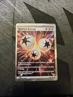 Ignition Energy 124/94 Full Art Trainer Holo Me02 Phantasmal Flames Pokemon TCG - Image 1