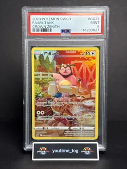 2023 Pokemon Sword And Shield Crown Zenith Fa Miltank #GG24 PSA 9 - Image 1