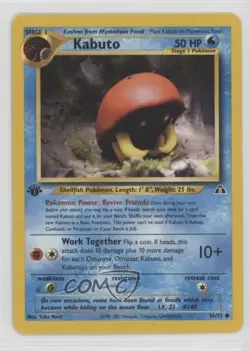 Kabuto 1st Ed. Pokemon Neo Discovery #56 2001 - Image 1