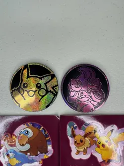 Pokemon Holiday Advent Calendar 2025 Complete Sticker Sheets and Coins - Image 4