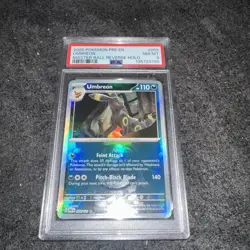 UMBREON 2025 POKEMON MASTER BALL REVERSE HOLO RARE 059/131 PSA 8 Q3842 - Image 1