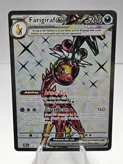 Farigiraf ex 194/162 2024 Pokemon Temporal Forces Full Art Ultra Rare NM - Image 1