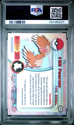 2000 TOPPS CHROME POKEMON T.V. #22 FEAROW PSA 10 - Image 2