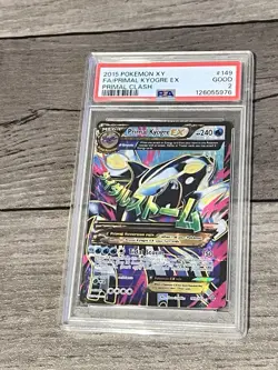 2015 Primal Clash Primal Kyogre-EX Mega/Rare Ultra #149/160 PSA 2 POP 7 Pokemon - Image 1