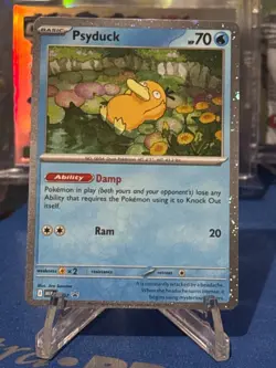 Psyduck Pokemon TCG 2025 #007 Mega Evolutions Black Star Promo Cosmos Holo - Image 1