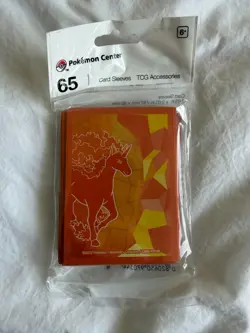 Pokemon Center TCG Sleeves RAPIDASH Flames & Fairies 65ct Sealed NEW - Image 1