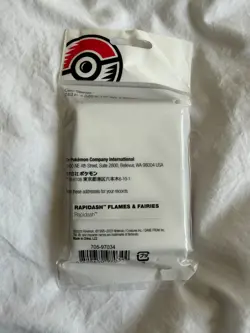 Pokemon Center TCG Sleeves RAPIDASH Flames & Fairies 65ct Sealed NEW - Image 2