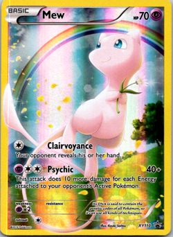 Mew FULL ART ULTRA RARE Pokemon Mythical Collection Promo XY110 Holo Foil - NM - Image 1